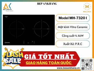 Bếp Từ 2 Vùng Nấu Malloca MH-7320 I - Mặt Kính Vitro Ceramic